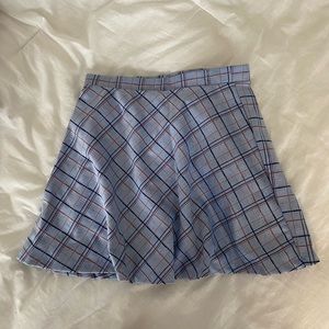 cute plaid mini skirt